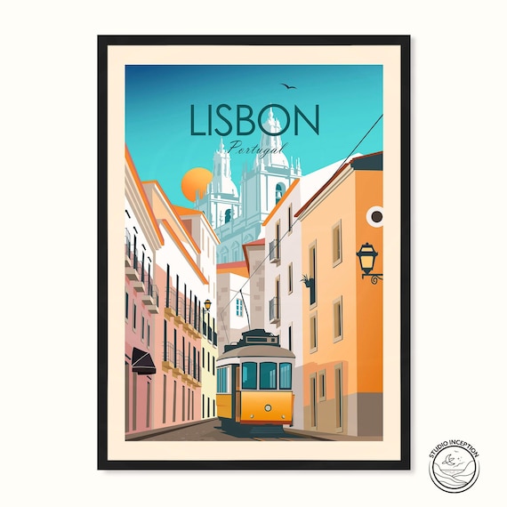 Lisbon Portugal Print, Wall art Art Print, Poster, Travel Print, Travel Poster, Wall Art, Living Room Prints, Art Decor