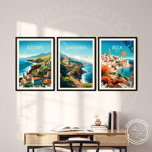 Madeira Traditional Travel Print Madeira Wall Hanging Wall Art Portugal Home Decor Madeira Gift Portugal Art image 3