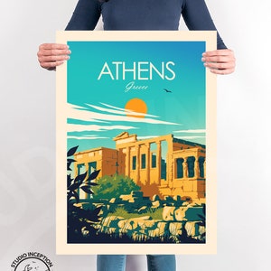 Greece Print, Athens Poster, Acropolis Art Print, Parthenon Poster, Travel Print, Travel Poster, Wall Art, Living Room Prints