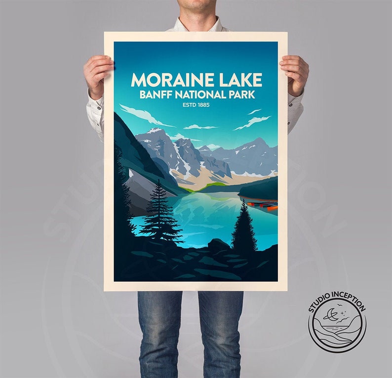 Banff National Park Print - Moraine Lake by Studio Inception Banff National Park Print - Moraine Lake by Studio Inception