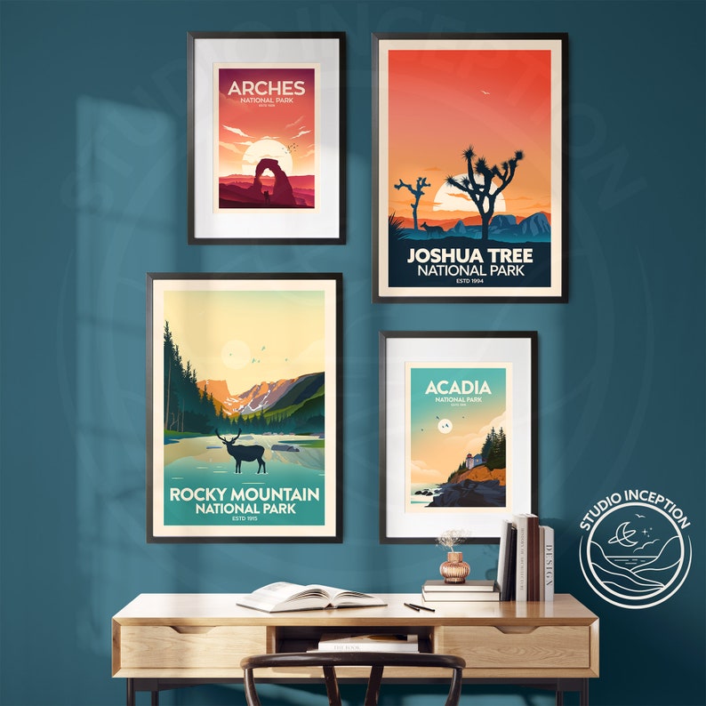 Joshua Tree Poster Print Joshua Tree National Park Print Travel Poster image 2