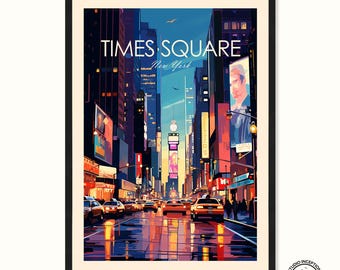 Times Square Print, New York Wall Art, United States, New York Poster, Travel Art, Travel Print, Wall Art, Travel Poster, Travel Gift