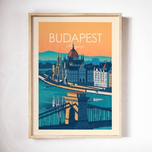 Budapest Hungary Print, Wall art Art Print, Poster, Travel Print, Travel Poster, Wall Art, Living Room Prints, Art Decor image 3