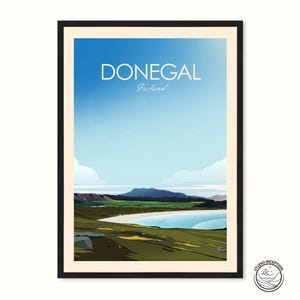 Donegal Art Print | Ireland Poster | Donegal Poster | Downings Print | Rossnowlagh | Portsalon | Travel Print Unframed