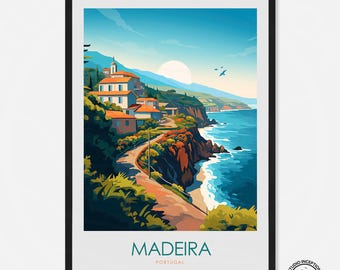 Impressão de viagem para Madeira, Portugal