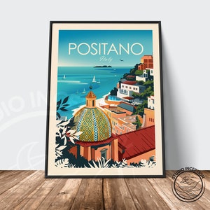 Italy Print Italy Poster Positano Print Travel Poster Travel Print Amalfi Coast Art Print Italy Travel Gift image 8