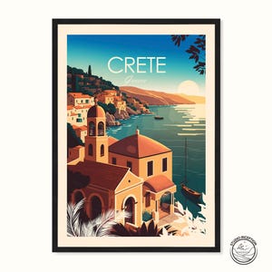 Creta Grecia Stampa Arte da parete Decorazione da parete Decorazione per la casa Regalo da viaggio Poster da viaggio Stampa da viaggio