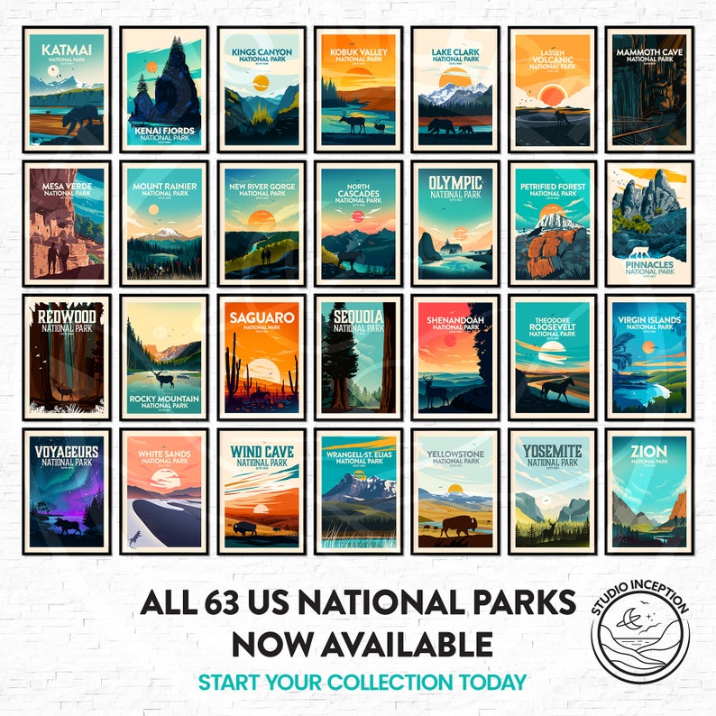 Money Saving Print Set Any 4 Prints of your Choice, Choose Your Size, Travel Poster, Travel Print, Art Prints, Art Gifts, National Parks image 10