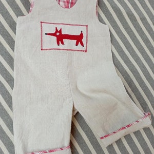 Linen dungarees for little boys and girls