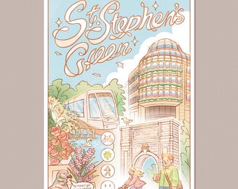 St Stephen's Green Dublin Classic Matte Paper Poster 21x29.7 cm / 8x12"