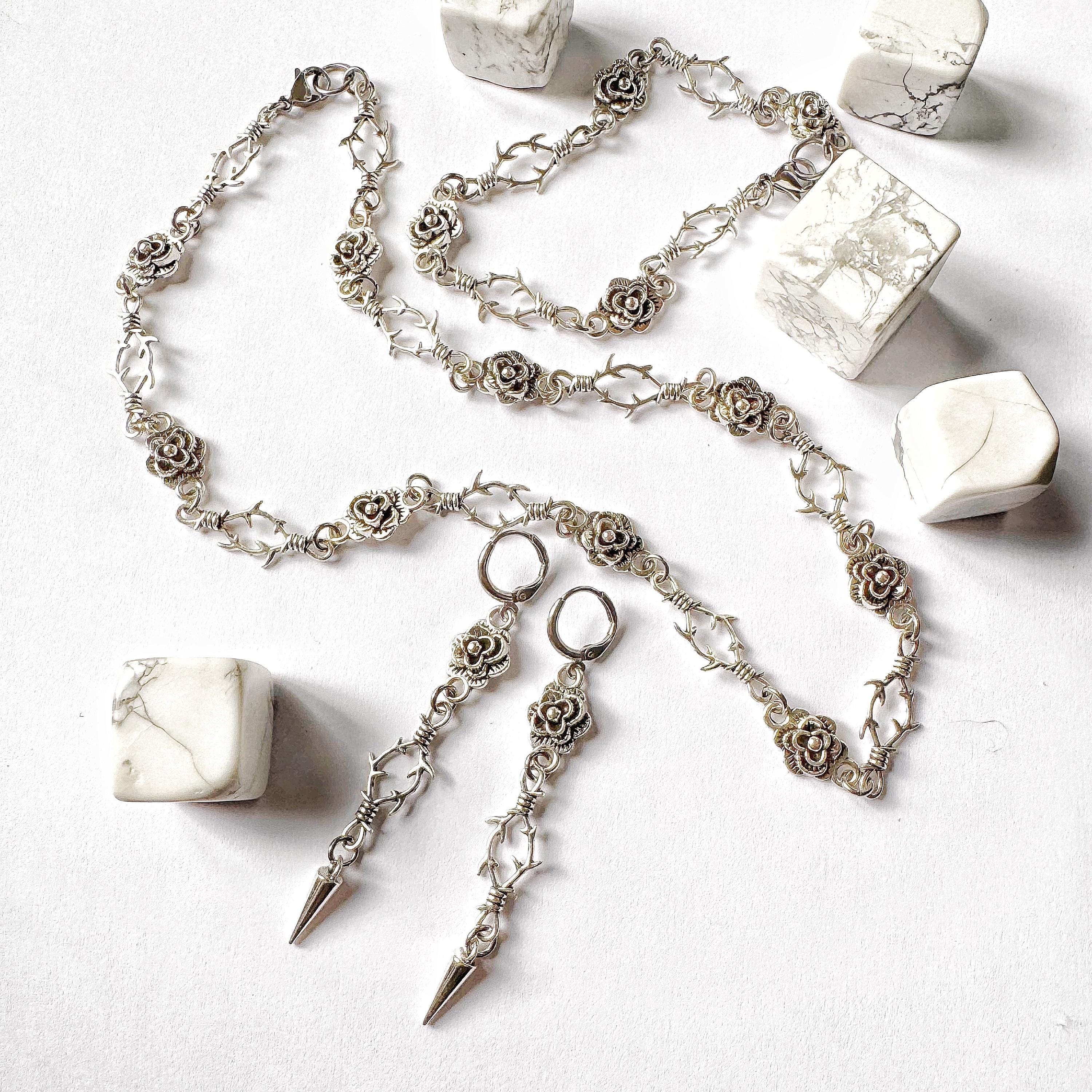 ネックレス・チョーカー HATCHINGROOM Thorn Necklace 5FT1811 Alluring Look Rhinestone Choker Necklace | Windsor