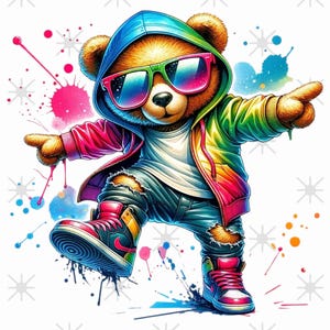 Iron-on image Dancing Bear dancing