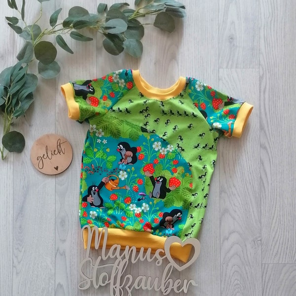 T-shirt Maulwurf Petrol Shirt Sommer Kinder Baby