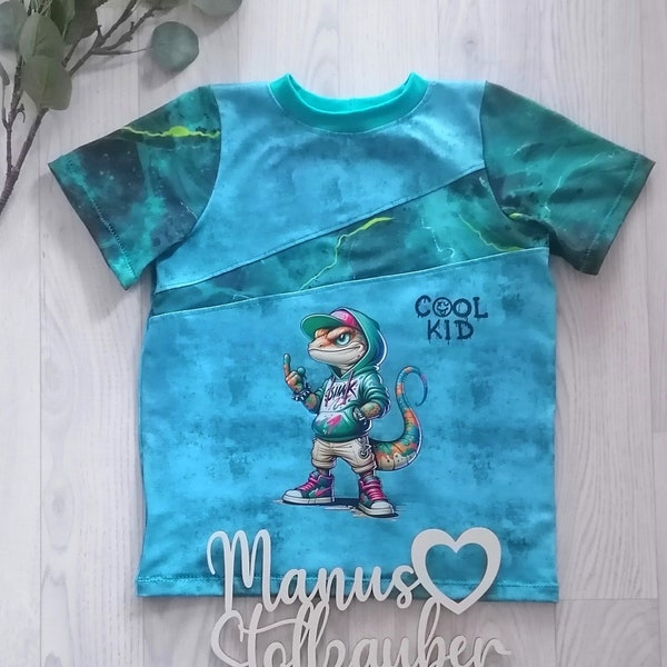 T-shirt Echse Shirt Sommer  Kinder