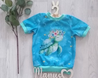 T-shirt turtle shirt summer baby kids