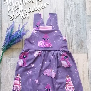 Latzkleid Sommerkleid Dino Mädchen Kinder Baby Trägerkleid Bild 1