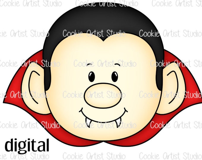 Vampire DIGITAL STL file, cookie cutter to download, downloadable file only