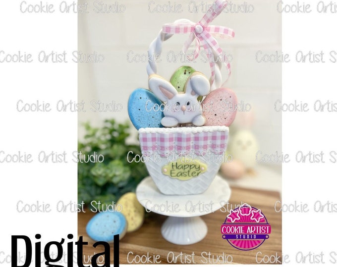 Cookie-A-Thon Spring 2024 Sweet Easter Delights Basket - 5 piece Cutter Set DIGITAL STL file, downloadable file only