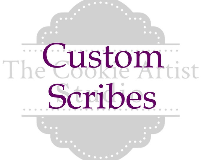 CUSTOM 4" Cookie Scribe, Silicone scribe, Cookie tool, baking tool, food pick, handmade scribe, stencil weeding