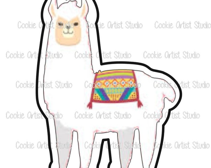 Llama DIGITAL STL file, cookie cutter to download, downloadable file only