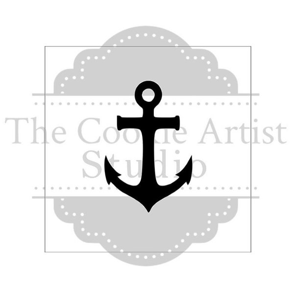 Anchor silk screen stencil, custom silk screen, custom stencil, mesh stencil