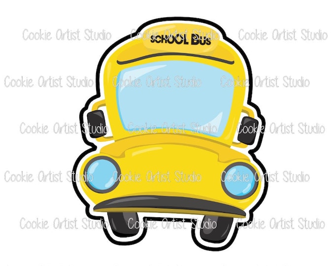 School Bus Cookie Cutter and Fondant Cutter Set
