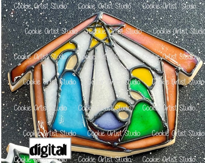 Nativity DIGITAL STL file, cookie cutter to download, downloadable file only