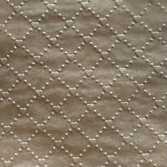 Quilted Hearts Embossing Sheets Textures and Dimension | Etsy