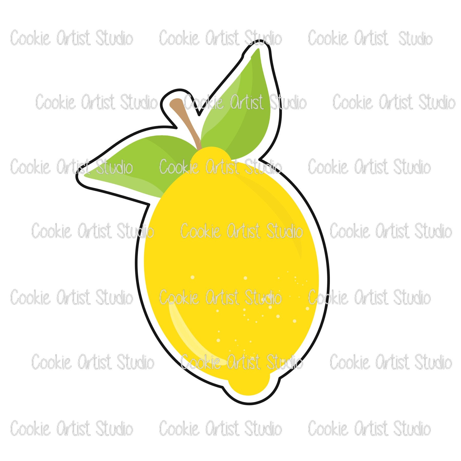 Lemon Cookie Cutter and Fondant Cutter Set Etsy