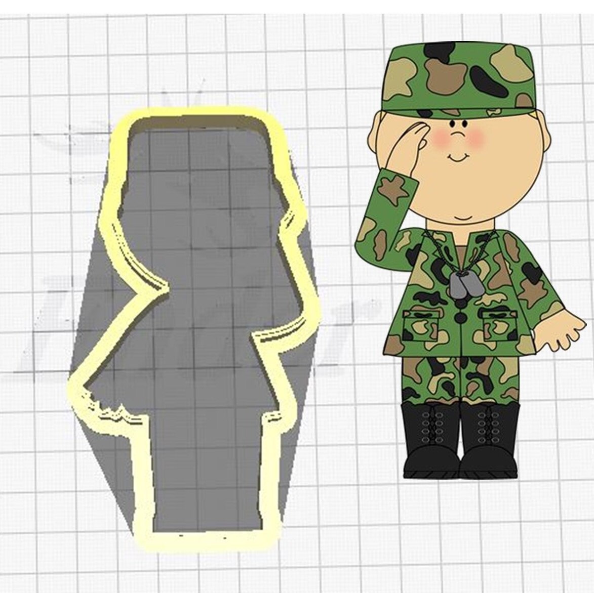 Soldier DIGITAL STL File Cookie Cutter to Download - Etsy India Soldier DIGITAL STL File Cookie Cutter to Download - Etsy India