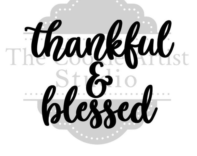 Thankful & Blessed silk screen stencil, mesh stencil, custom stencil, custom silk screen stencil, cake stencil