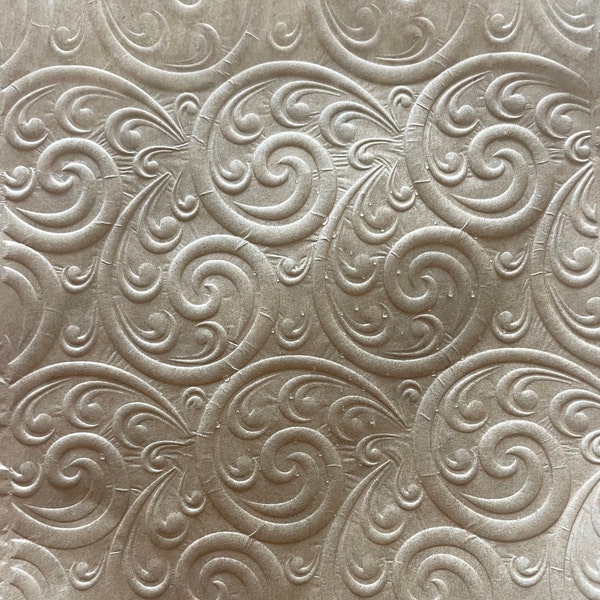 Ornamental Sprials Embossing Sheets, Textures and Dimension Parchment Papers