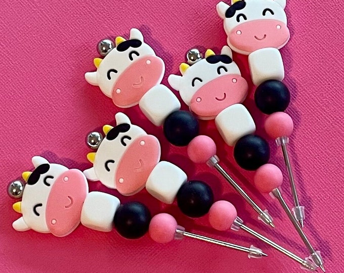 Happy Cows 4" Cookie Scribe, Silicone scribe, Cookie tool, baking tool, food pick, handmade scribe, stencil weeding