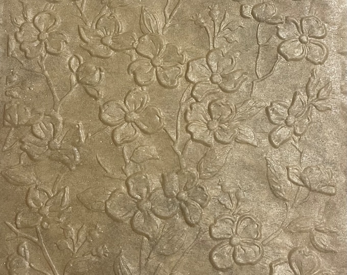 Dogwood Blooms Embossing Sheets, Textures and Dimension Parchment Papers