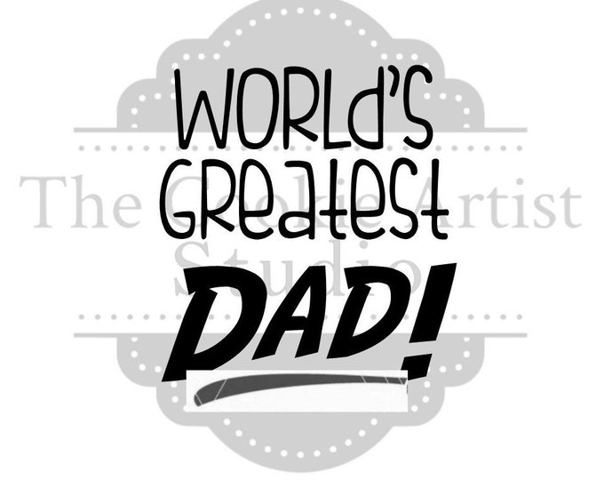 World's Greatest Dad silk screen stencil, mesh stencil, custom stencil, custom silk screen stencil