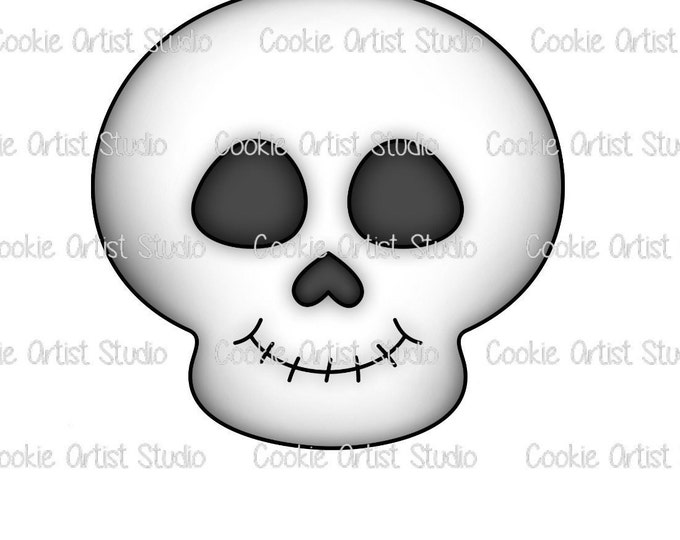 Skull Cookie Cutter and Fondant Cutter Set