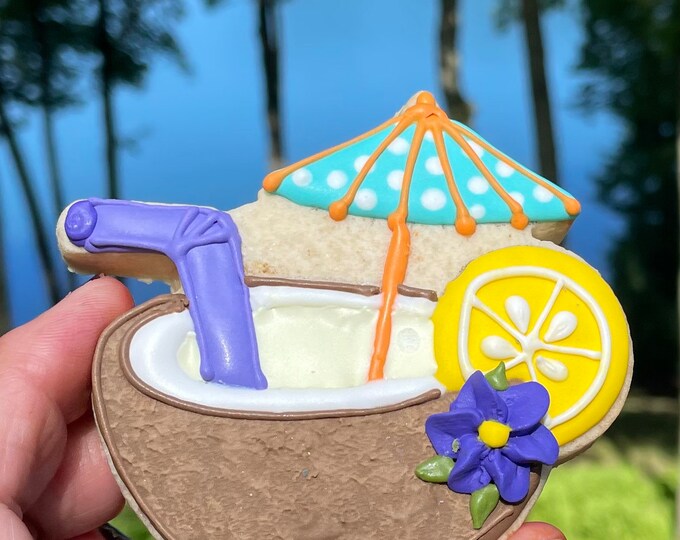 Coconut Drink Cookie Cutter and Fondant Cutter Set