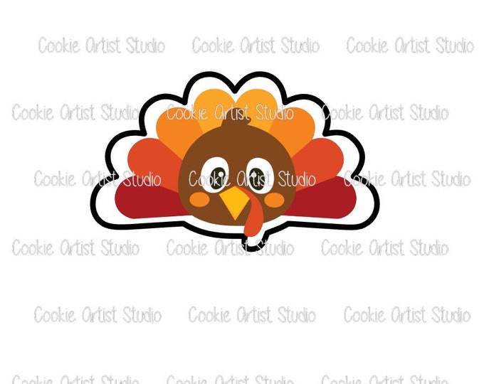 Turkey Day Cookie Cutter and Fondant Cutter Set