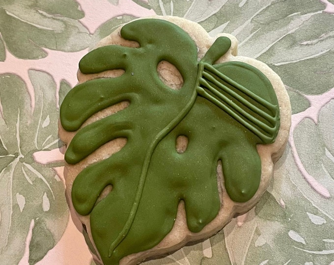 Tropical Leaf Cookie Cutter and Fondant Cutter Set