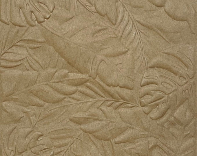 Tropical Leaves Embossing Sheets, Textures and Dimension Parchment Papers