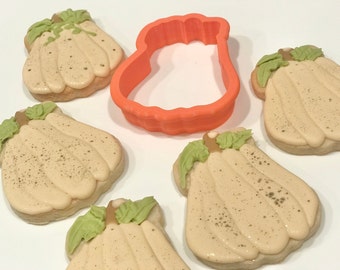 Modern Pumpkin Cookie Cutter and Fondant Cutter Set