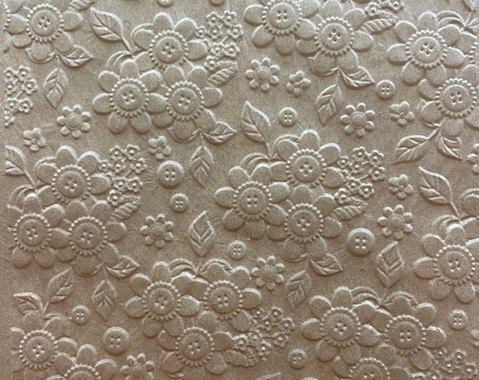 Button Blooms Embossing Sheets, Textures and Dimension Parchment Papers