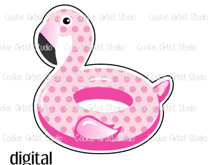 Flamingo Floatie DIGITAL STL file, cookie cutter to download, downloadable file only