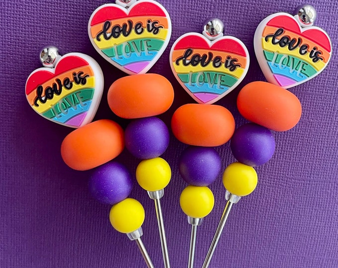 Love is Love 4" Cookie Scribe, Silicone scribe, Cookie tool, baking tool, food pick, handmade scribe, stencil weeding