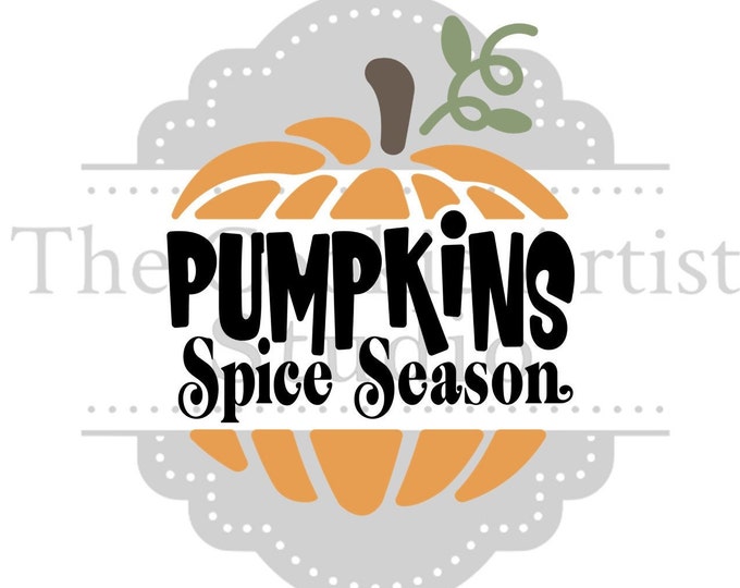 Pumpkin Spice Season silk screen stencil, fall stencil, mesh stencil, custom stencil, custom silk screen stencil, cake stencil
