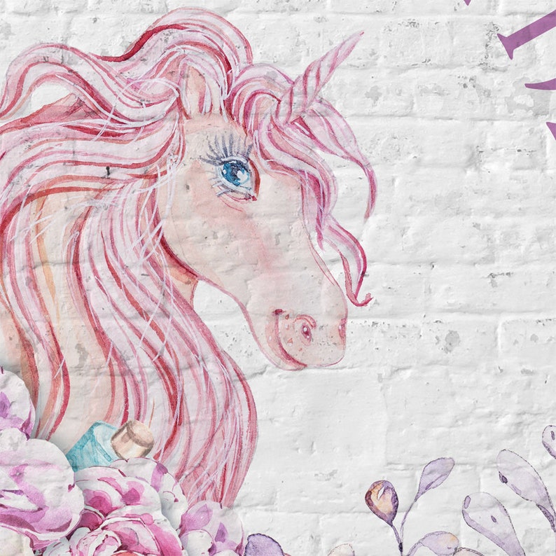 Childrens Wallpaper Unicorn Unicorn Wallpaper - Etsy