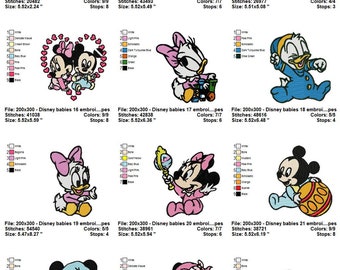 Disney bebés bordado diseño paquete 81