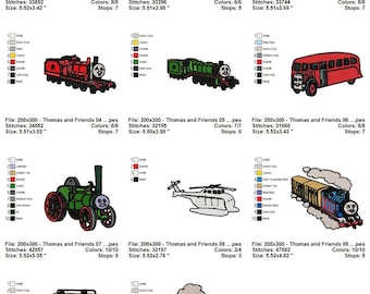Thomas and Friends Embroidery Design Bundle 204