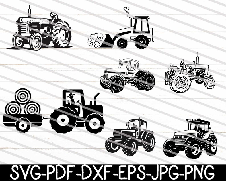 Download Tractor Svg Bundle Tractor Svg Farm Tractor Svg Farming | Etsy