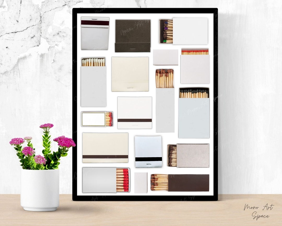 Blank Matchbook Template Canva Template Matchbox Art Print Vintage Blank Matchbook Template Canva Template Matchbox Art Print Vintage